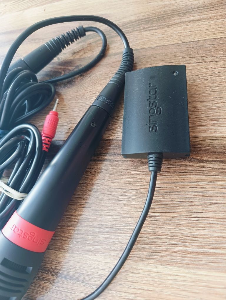 Mikrofony Sony 2szt + konwerter PC PS2 PS3 Singstar