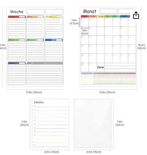 Magnetyczna Tablica /Planer/ Kalendarz na lodówkę