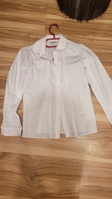 Biała koszula dla dziewczynki 8-10 lat