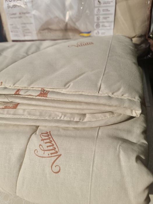 Ковдра вовняна Демі в бавовняному чохлі. TM Viluta.