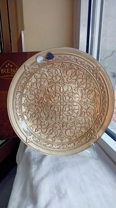 Patera złota sygnowana nowa model Istambul Irena Inowrocław 35 cm