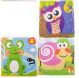 Drewniane puzzle 3 sztuki, nowe