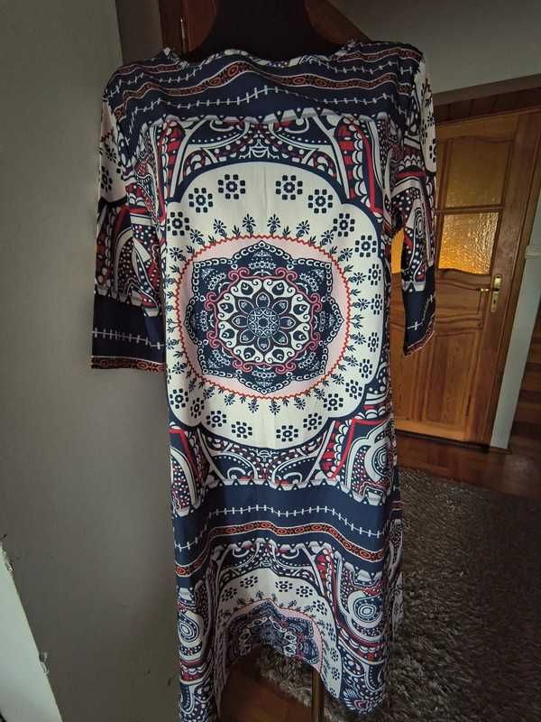 Sukienka letnia orientalne wzory r. Xl