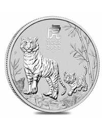 Серебренная Монета грд тигра