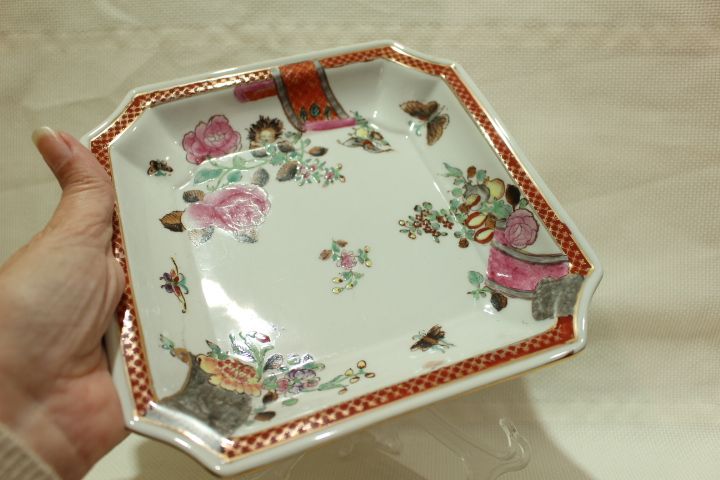 Covilhete Porcelana Chinesa Qianlong XX Família Rosa 20 cm