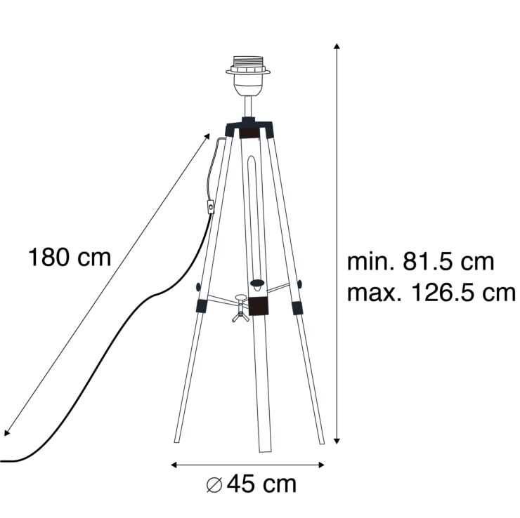 Lampa podłogowa Tripod z Kloszem - Cena za sztukę-400 zł