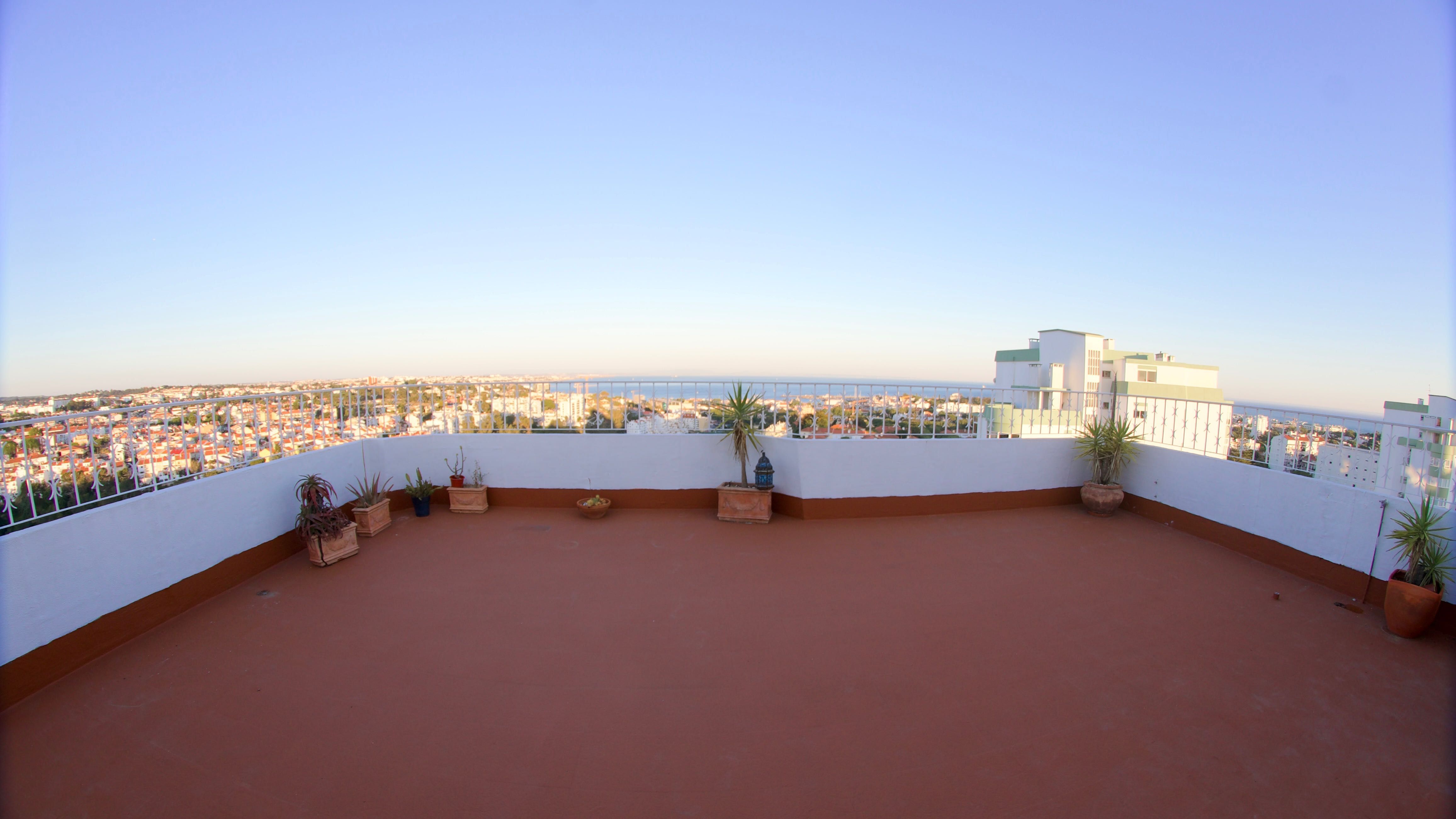 PENTHOUSE CASCAIS T3 vista panorâmica mar e serra