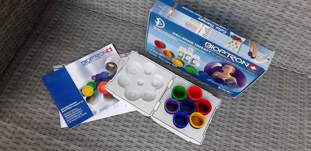 Koloroterapia Bioptron Zepter 7 filtrów szkieł