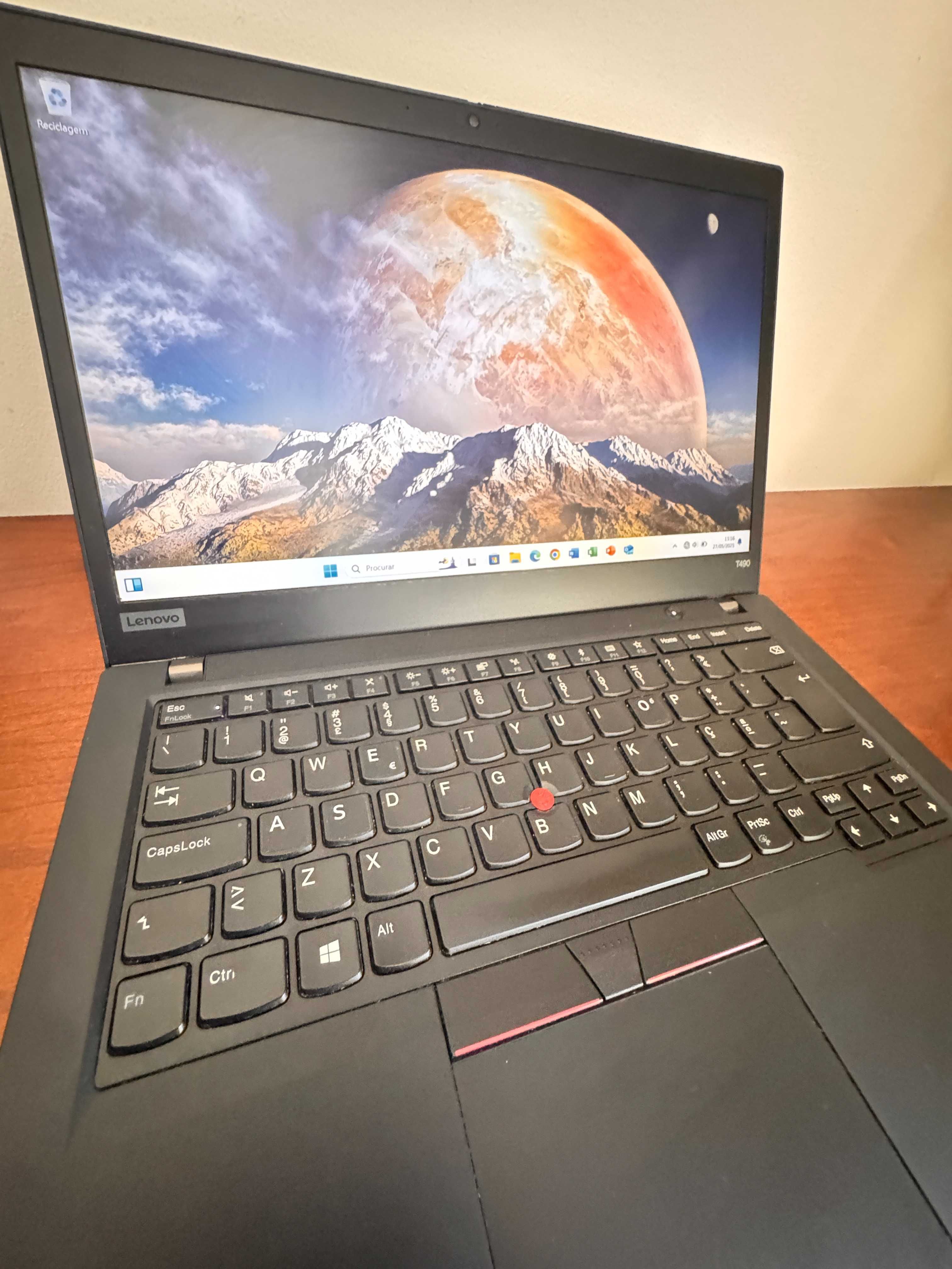 Lenovo ThinkPad T490 14"FullHD/i5 vPro 8365U/16Gb Ram/Ssd Nvme 256Gb