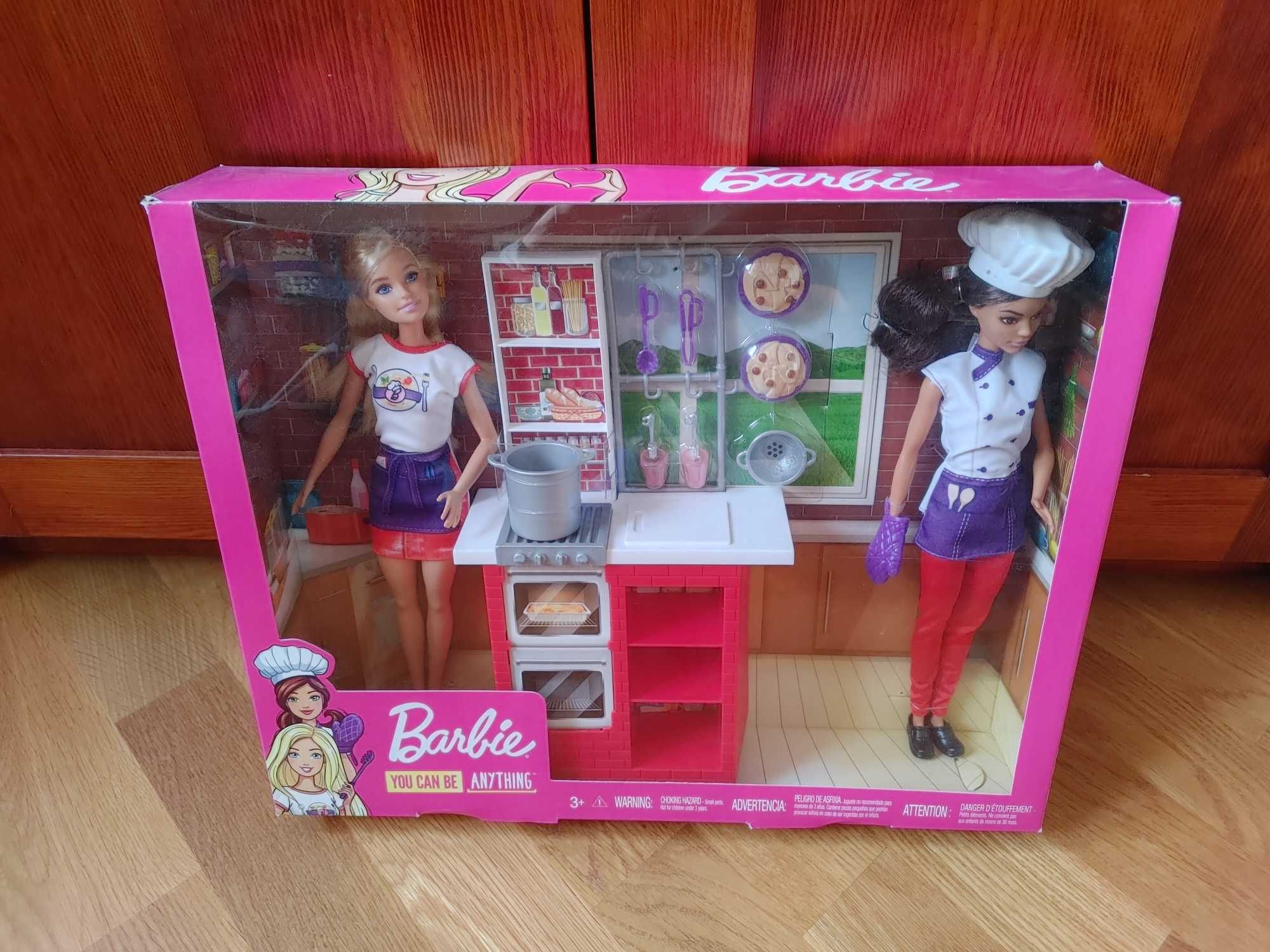 Barbie włoska szefowa kuchni - 2 lalki, kuchnia i akcesoria