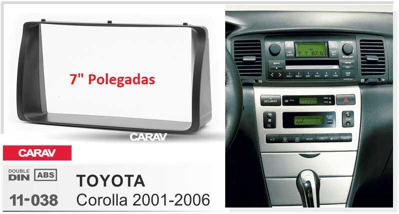 Rádio 2DIN TOYOTA Corolla • (2001 a 2013) • Android [4+32GB] D4D