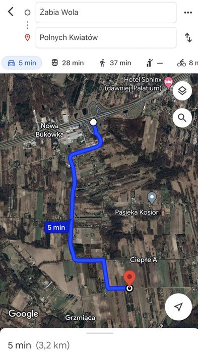 Działka rolno-zagrodowa 1ha, 30min od Warszawy, Ciepłe, możl. Zabudowy