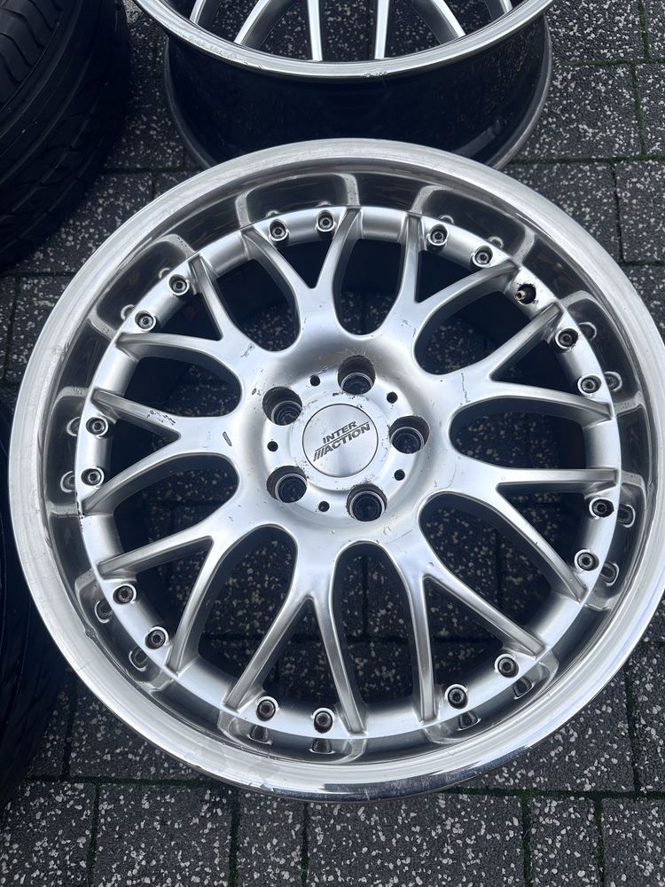 Felgi aluminiowe 18 INTER ACTION 5x112 ET40 8J – 2 opony BDB
