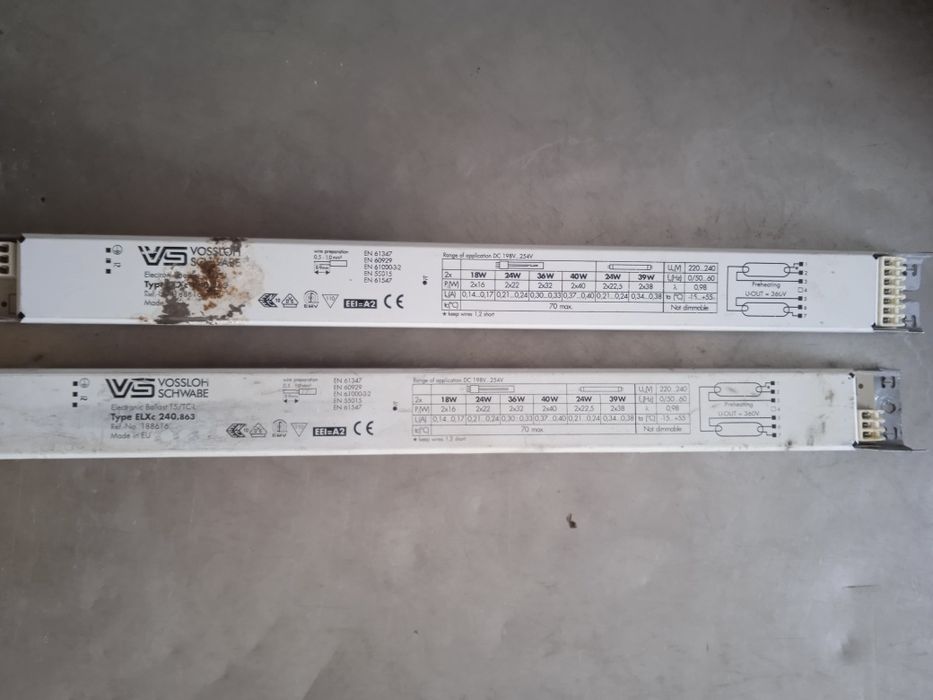 Лампи, наконечники Т5,  балласт ELXc 240.863 T5