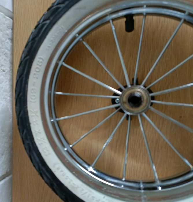 Koło do wózka dziecięcego 12 cali felga metalowa 2sztuki