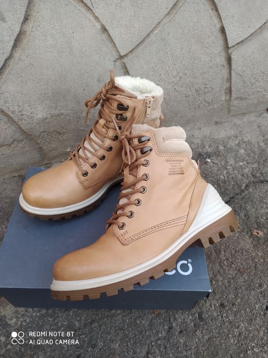 Ecco 38 ботинки жіночі зимові чоботи черевики шкіра сапоги взуття ессо