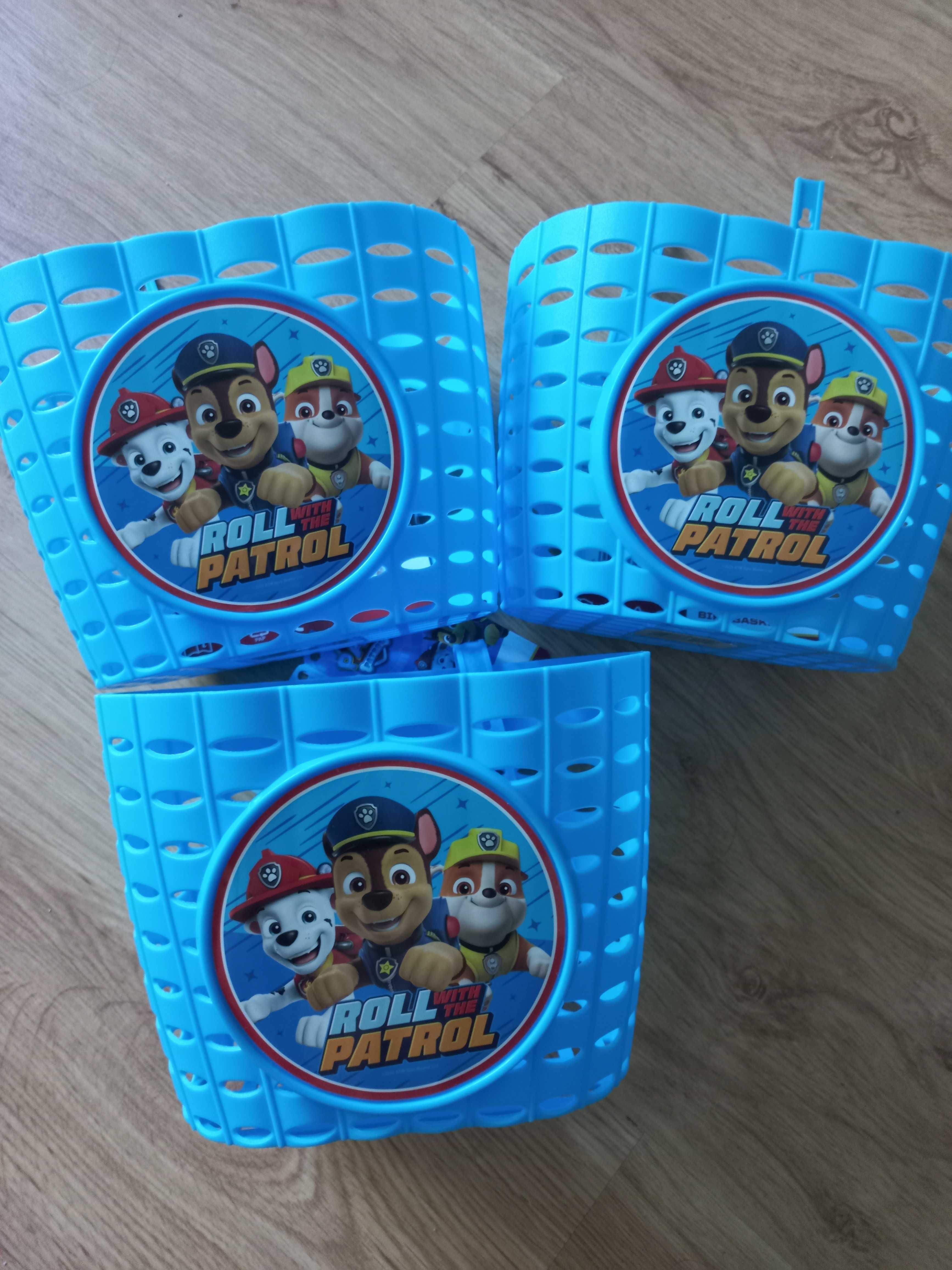 Koszyczek na rowerek, hulajnogę Psi Patrol Marshall, Rubble, Chase