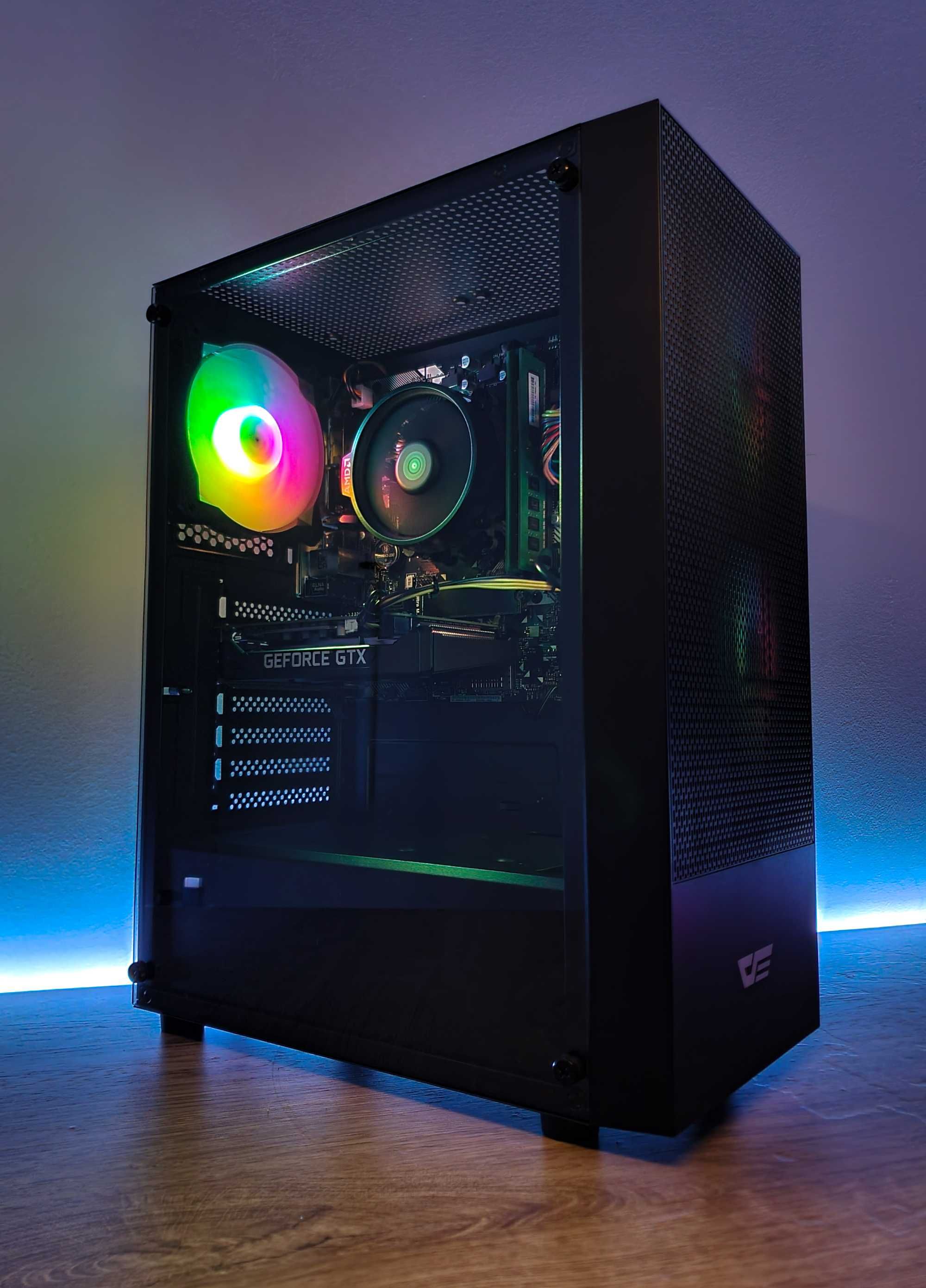 Komputer do Gier RYZEN/GTX1660 6GB/16GB DDR4/256SSD+HDD RGB Okazja!