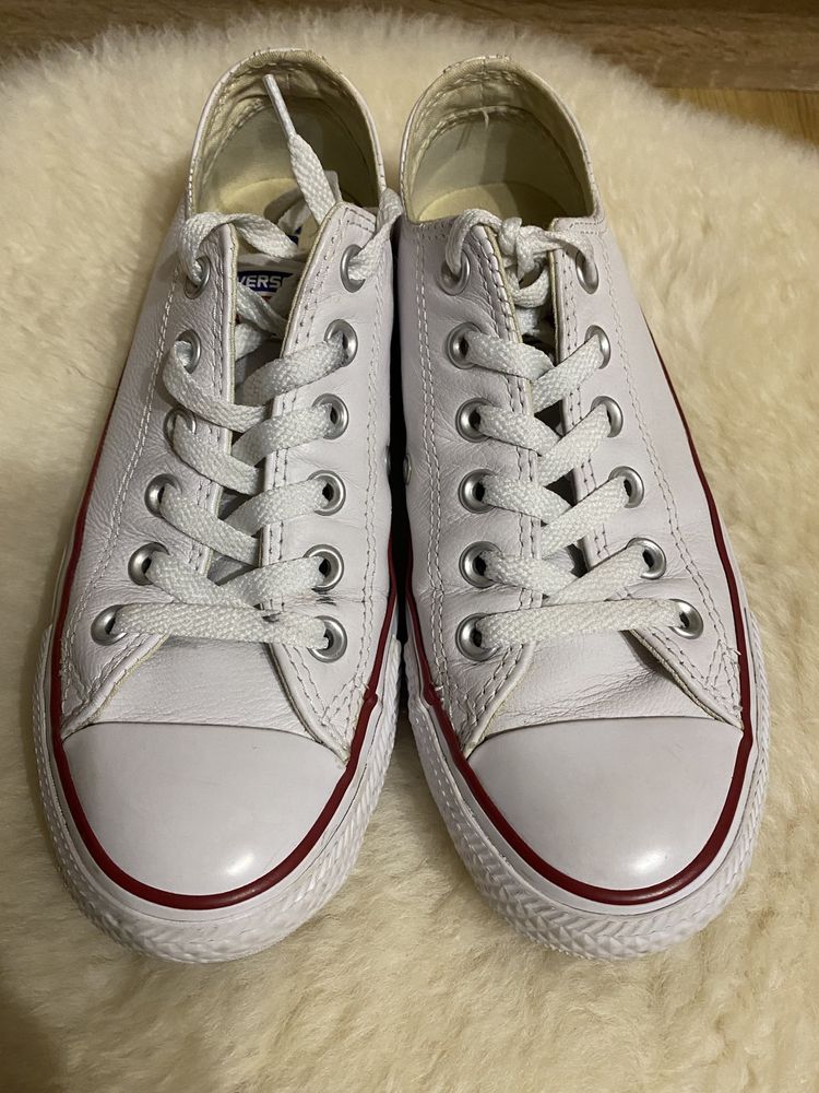 Converse CT OX White 132173C Skórzane