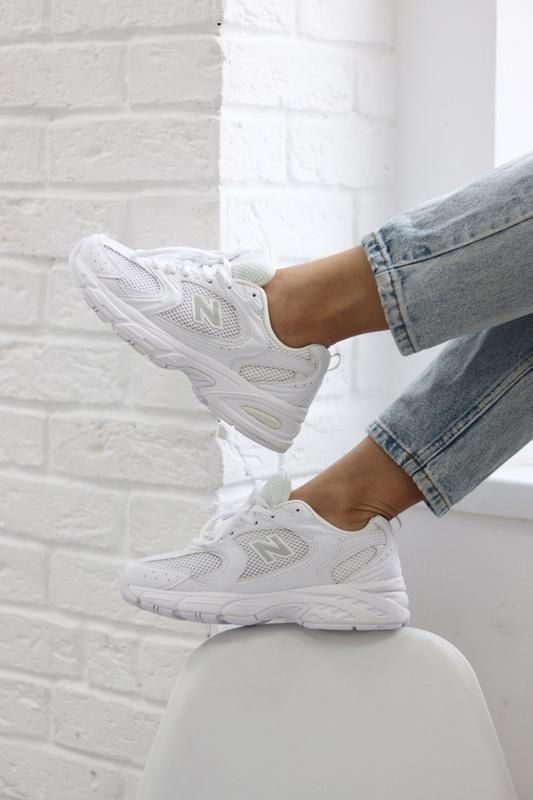 Кроссовки белые new balance 530, р.39