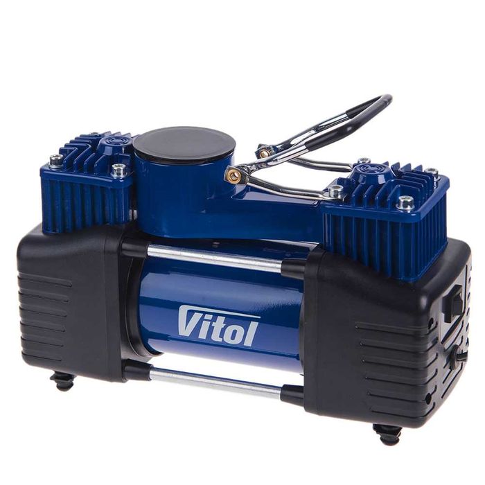 Автокомпресор Vitol К-72  2 циліндра шланг 5 м з дефлятором