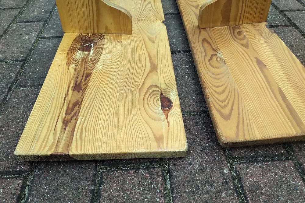 Półki sosnowe proste