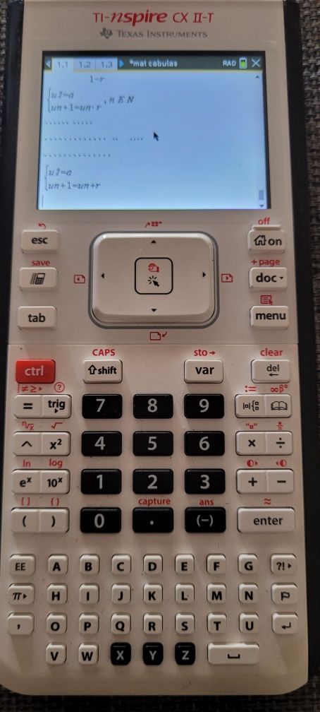 TI-nspire CX ll-T calculadora gráfica
