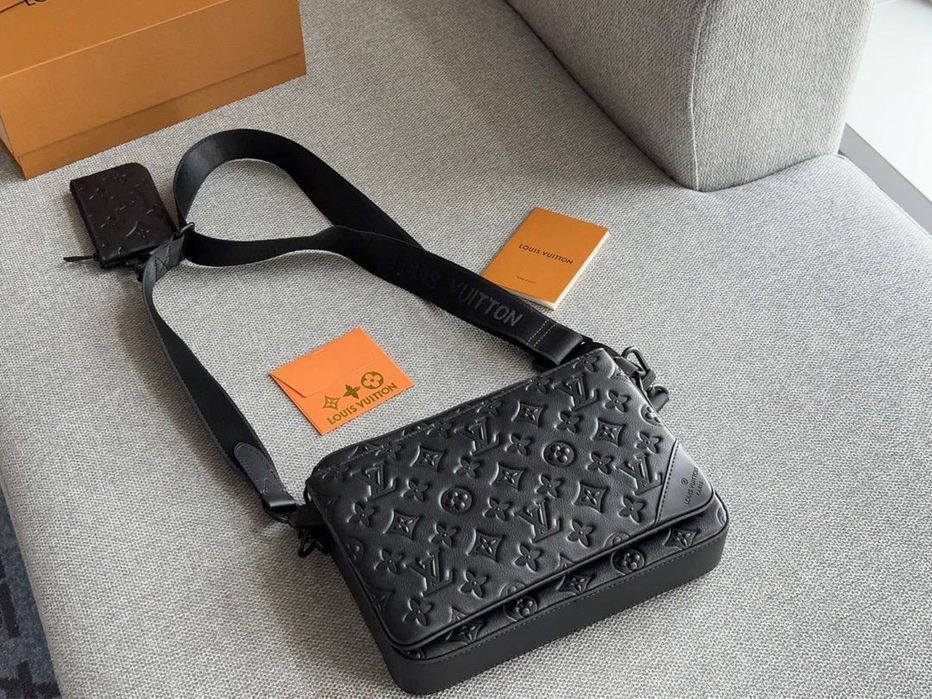 LOUIS VUITTON сумка мессенджер кожа мужская женская оригинал планшетка