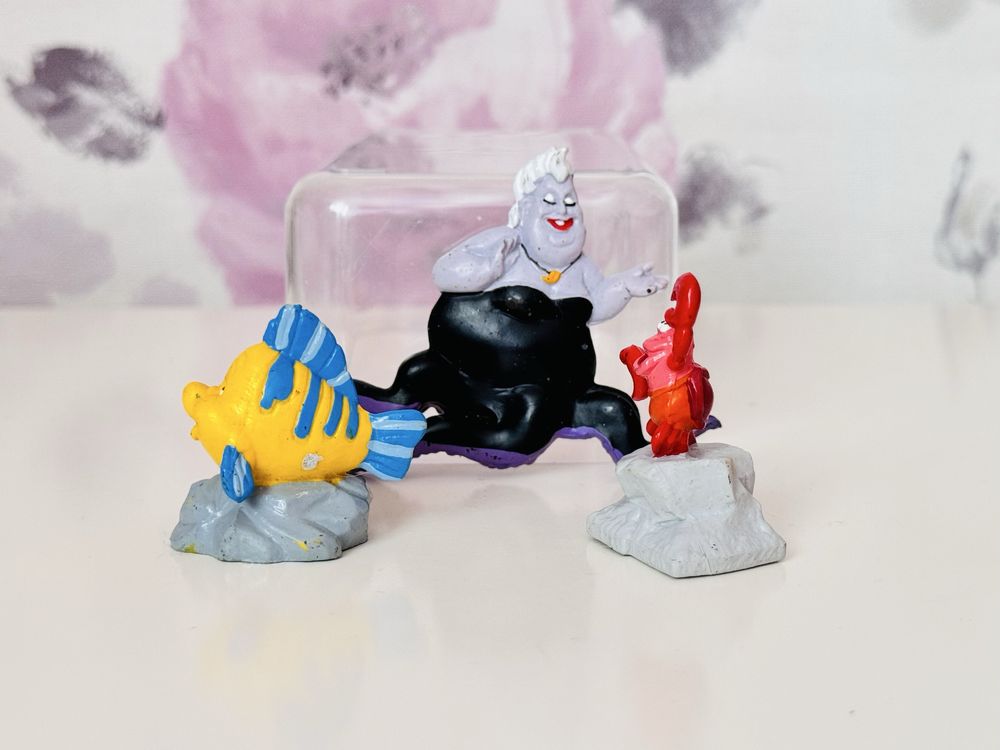 Figurka bajka Mała Syrenka, Urszula, krab Sebastian, Florek, Bullyland
