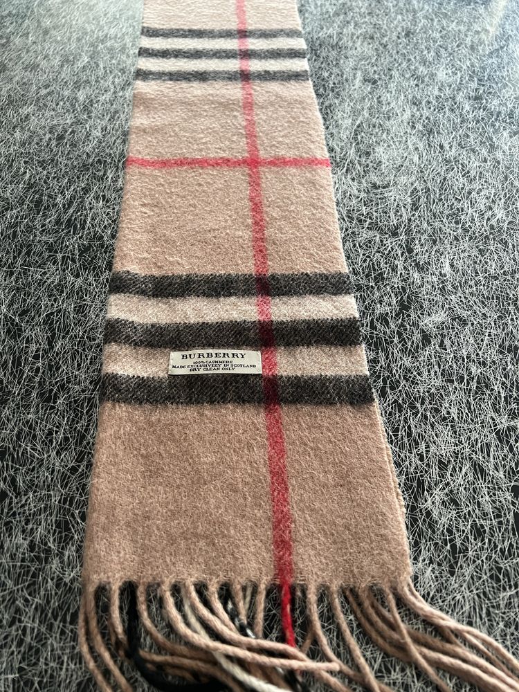 Szalik burberry 100% kaszmir