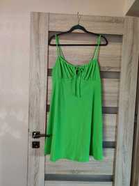 letnia śliczna sukienka gina tricot L zielona