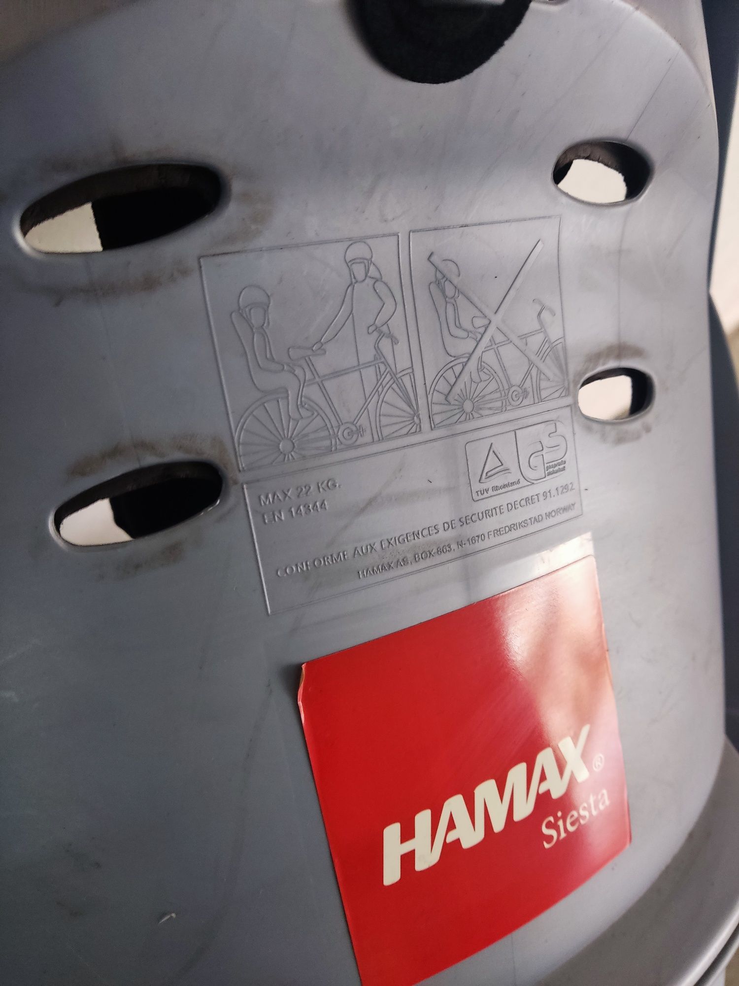 Cadeira de criança bicicleta hamax siesta