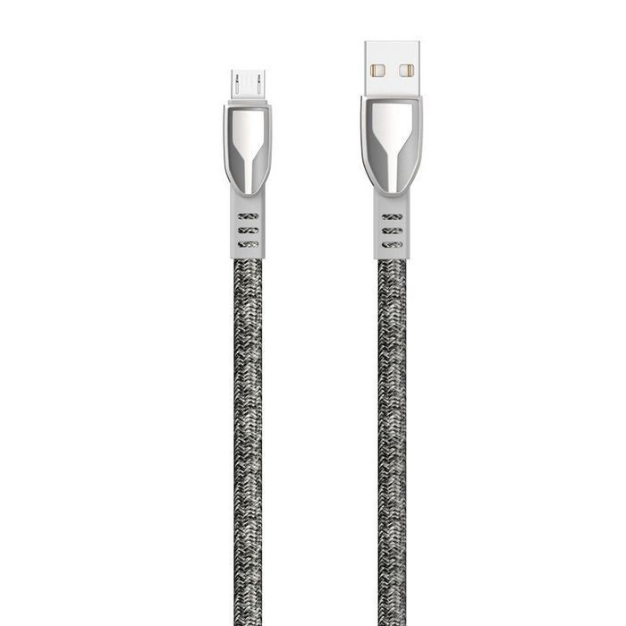 Kabel USB Dudao Micro USB 5A 1M Szary - Szybkie Ładowanie