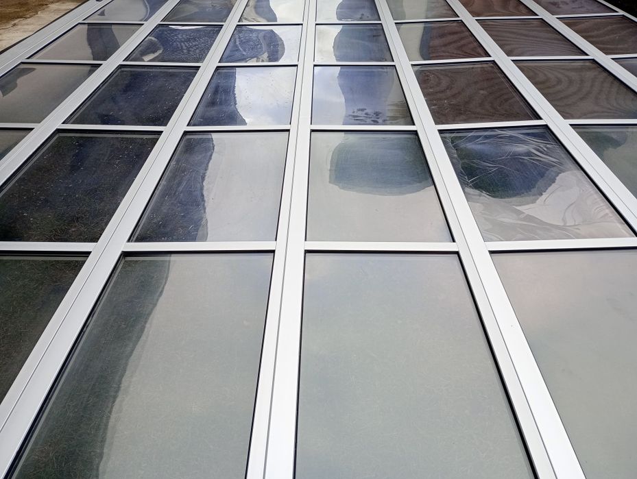 Brama 500x450 segmentowa garażowa panelowa aluminiowa przemysłowa