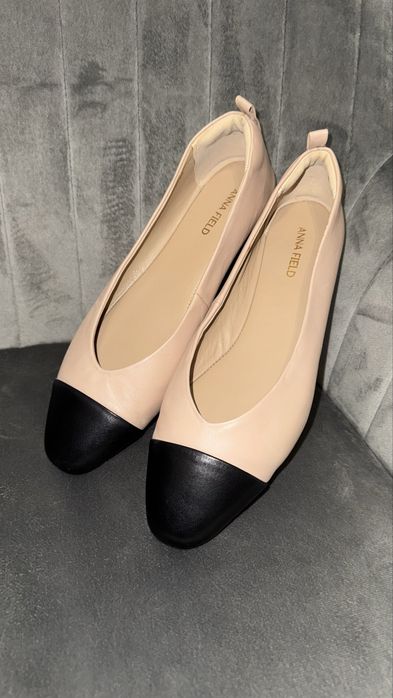 Балетки Anna Field повністю шкіряні. Розмір 40. В стилі Old money.