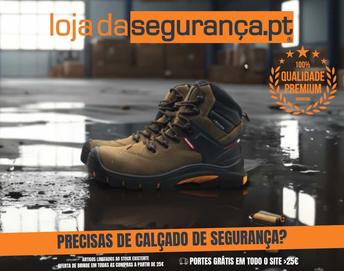 Calçado Sapato Bota Proteção Segurança Alumínio Fibra de Vidro PVC PU