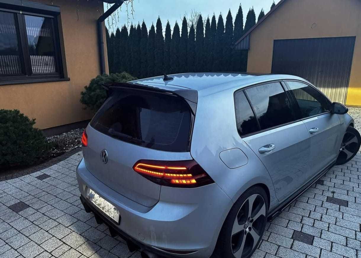 VW GOLF 7-7,5 Boczne Dokładki Progów Spojlery Progi GTI Czarny Połysk