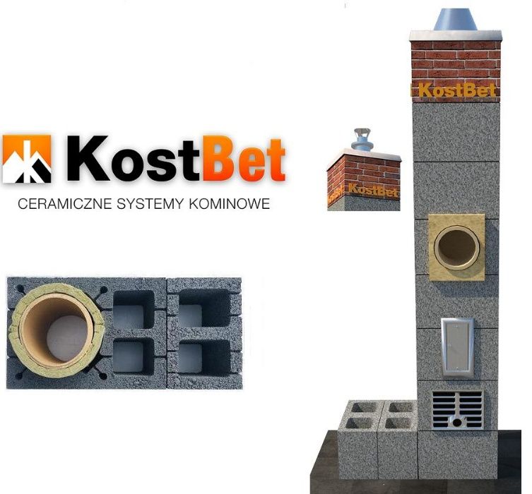 Komin Systemowy fi 200mm 6m KIIW+IIW