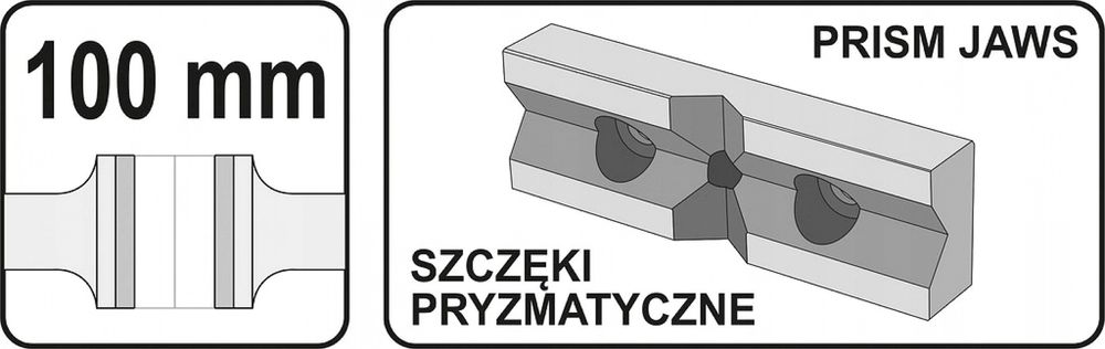 Imadło Maszynowe Do Wiertarki Stołowej 100 Mm Yato