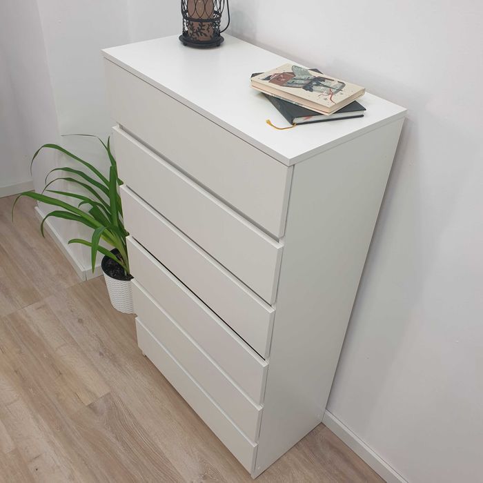 Комод "Ніколь" "Білий".Тумба на шість шухляд без ручок.Меблі в дитячу.