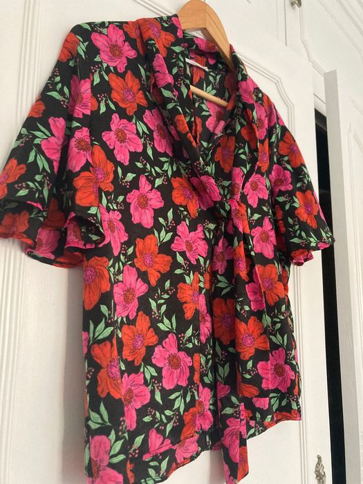 Blusa mango XS flores