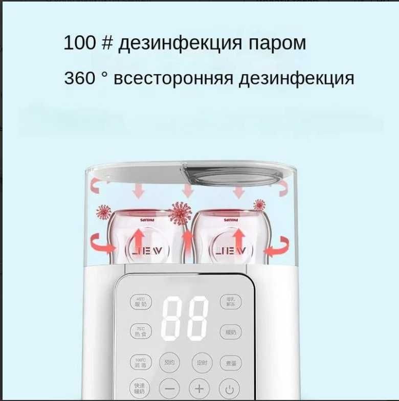Подогреватель и стерилизатор для детских бутылочек с таймером. Новый