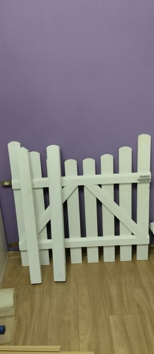 Bramka Furtka drewniana plus dwa słupki