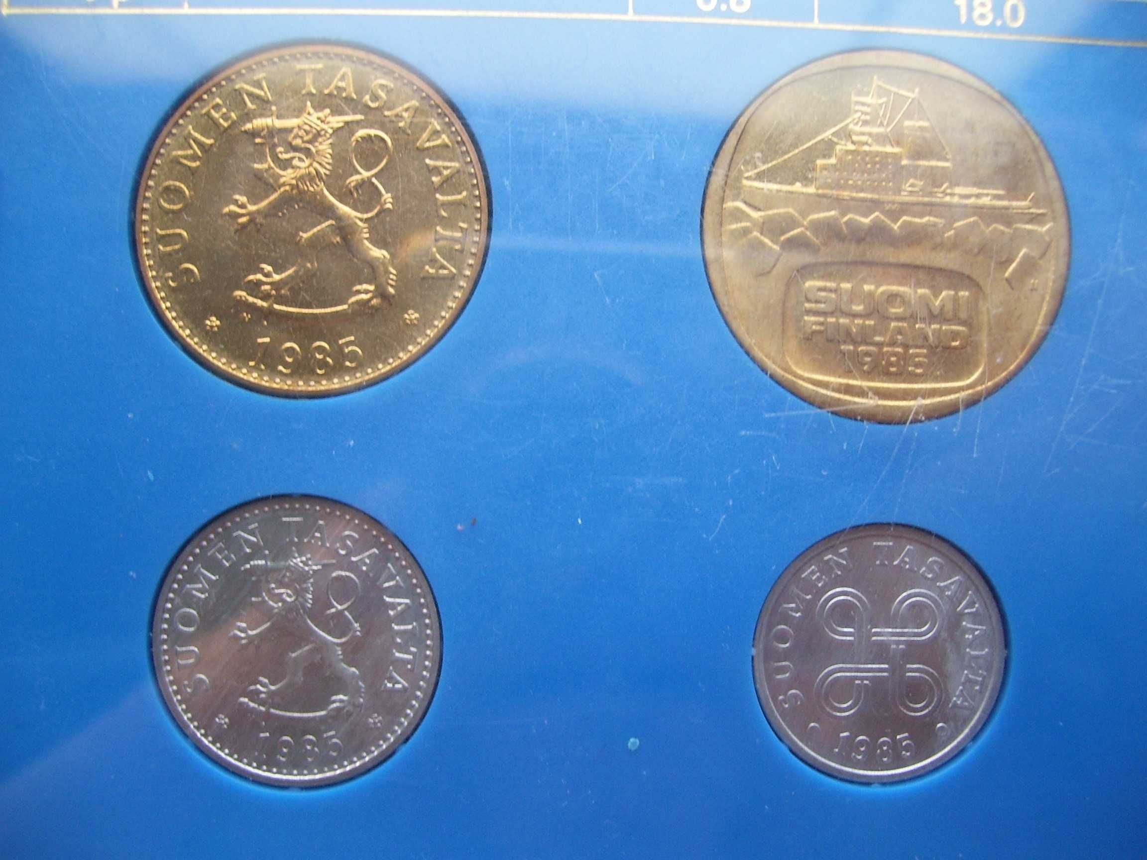 Stare monety Finlandia rocznik 1985 stan menniczy