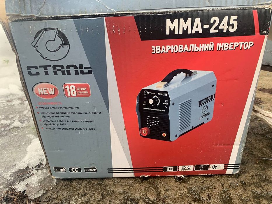 Зварювальний апарат інвертор Сталь ММА-245
