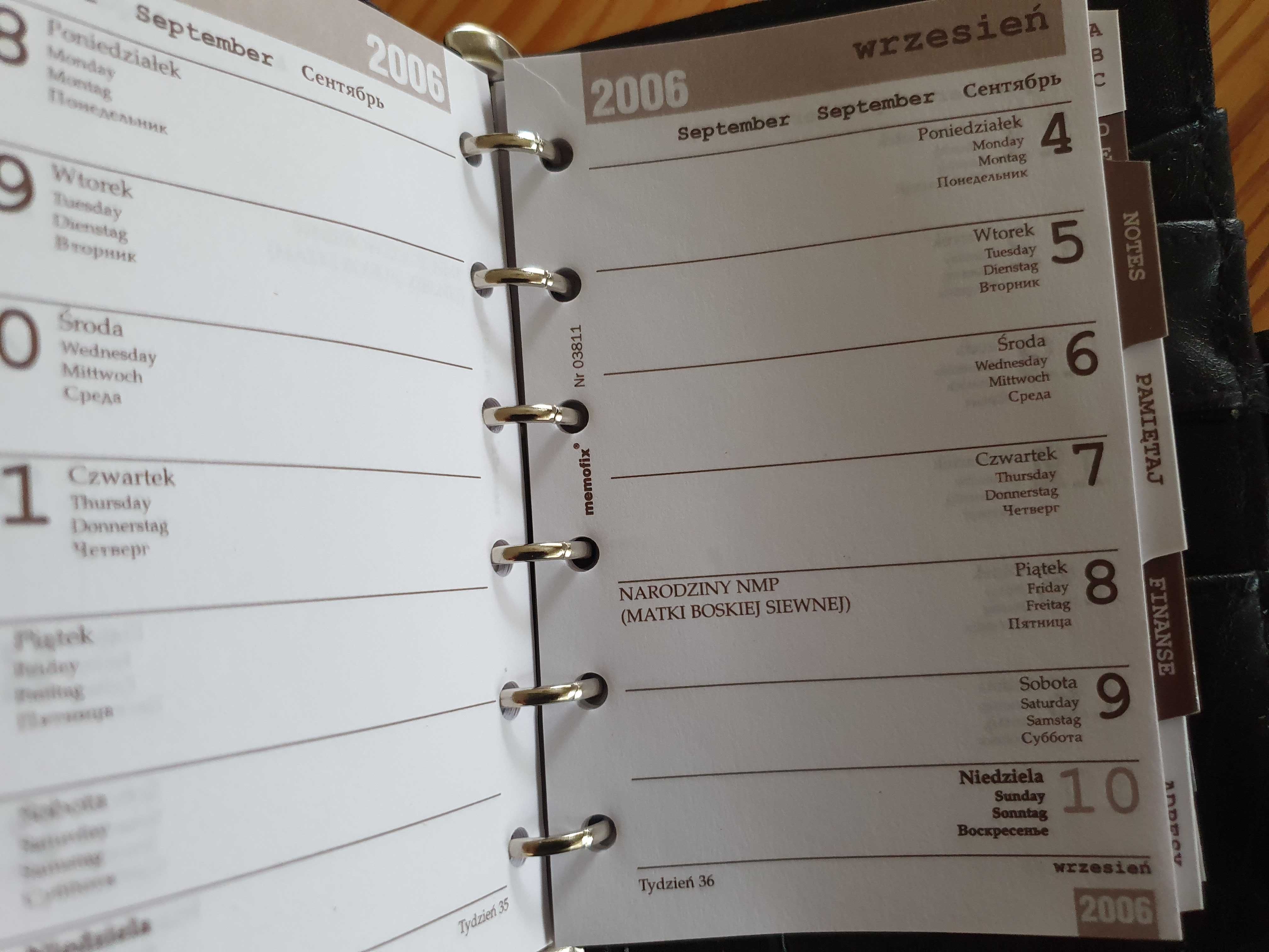 Czarny organizer Memofix