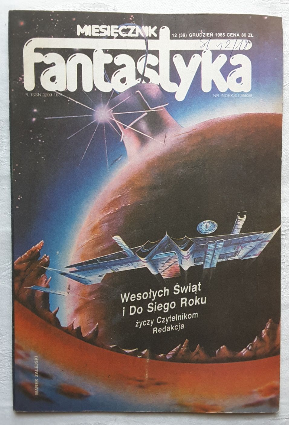 Czasopismo Fantastyka nr 12 (39) Grudzień 1985
