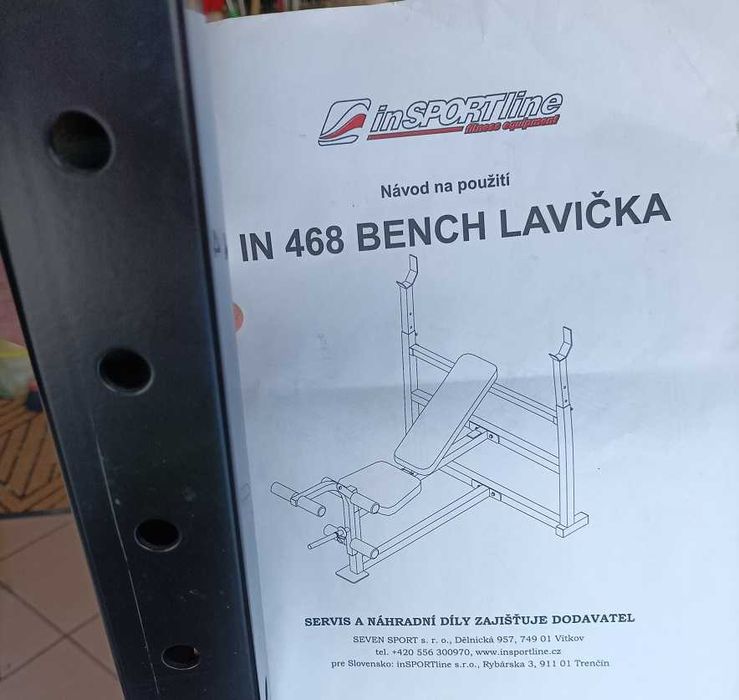 Ławka treningowa pod sztangę Insportline Olympic In468 - do 150 kg