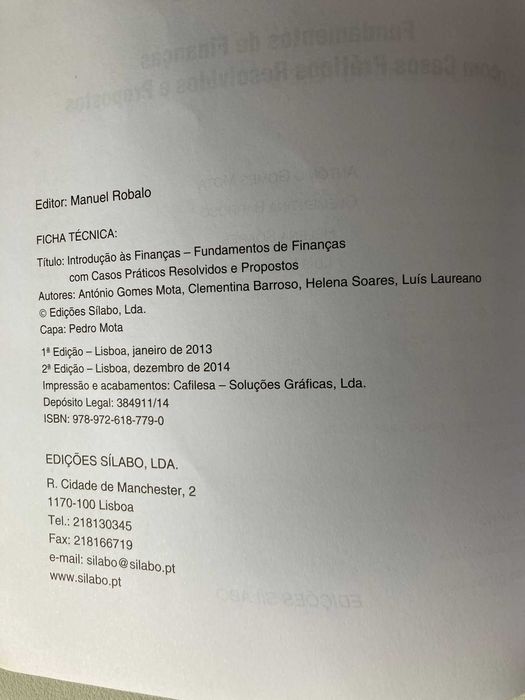 Introdução às Finanças