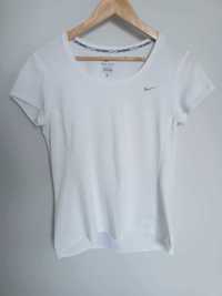 Damski t-shirt/koszulka treningowa/do biegania NIKE - biały, rozmiar M